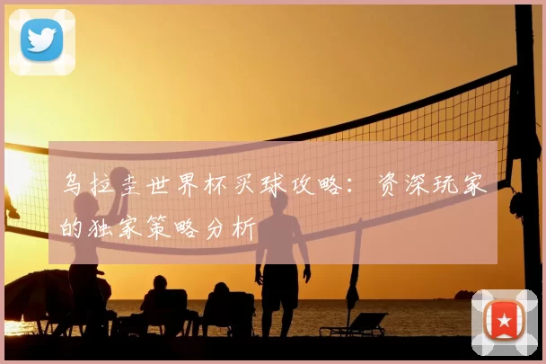 乌拉圭世界杯买球攻略:资深玩家的独家策略分析