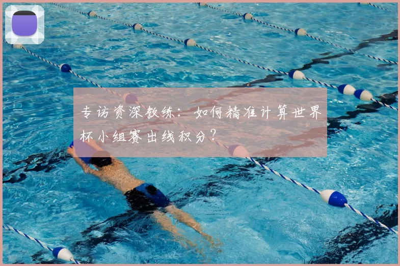 专访资深教练:如何精准计算世界杯小组赛出线积分?